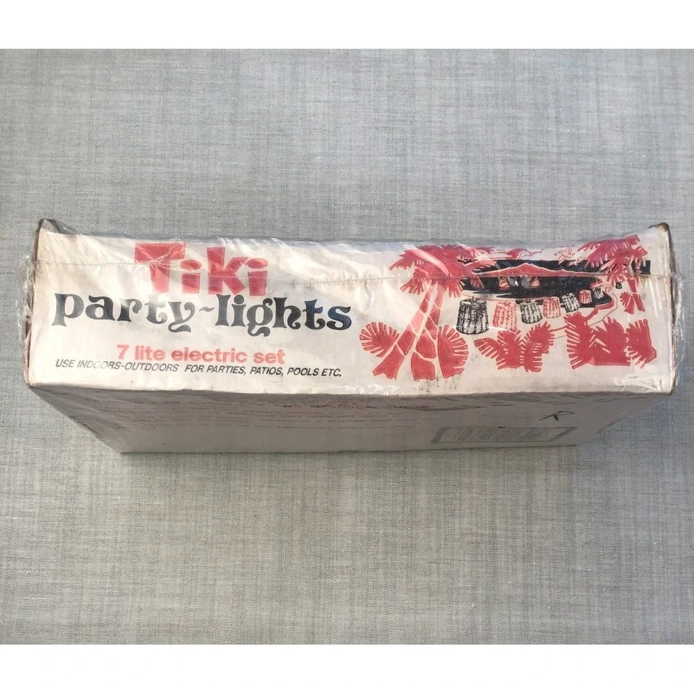 Tiki Bar Party String Lights - Vintage Blow Mold - Patio/RV Indoor/Outdoor MCM
